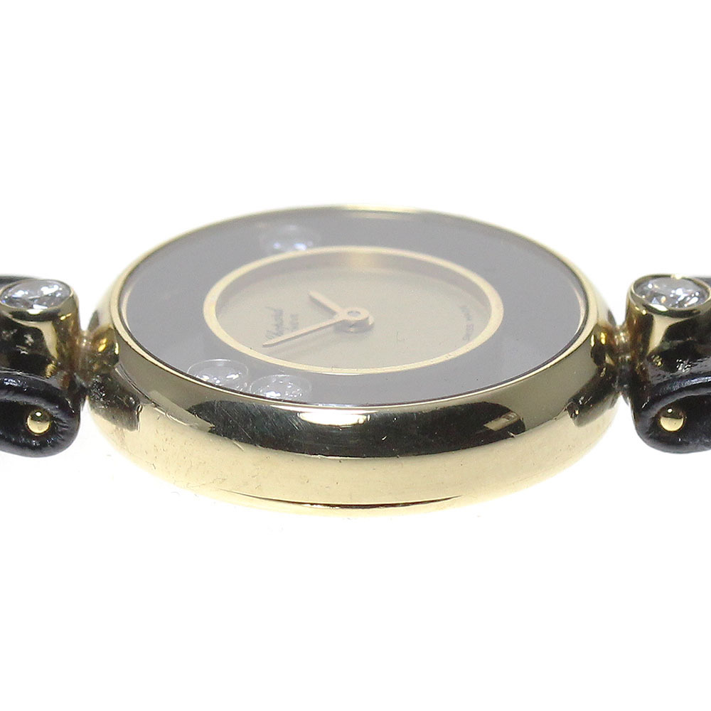 ショパール Chopard Ref.20/3905 ハッピーダイヤモンド K18YG 3Pダイヤモンド クォーツ レディース _862183【ev10】