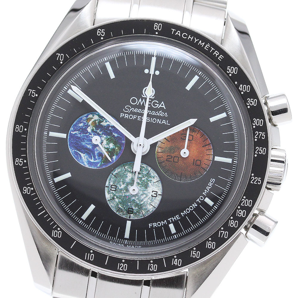  Omega OMEGA 3577.50 Speedmaster f ром The moon tuma-z хронограф механический завод мужской хорошая вещь _863107