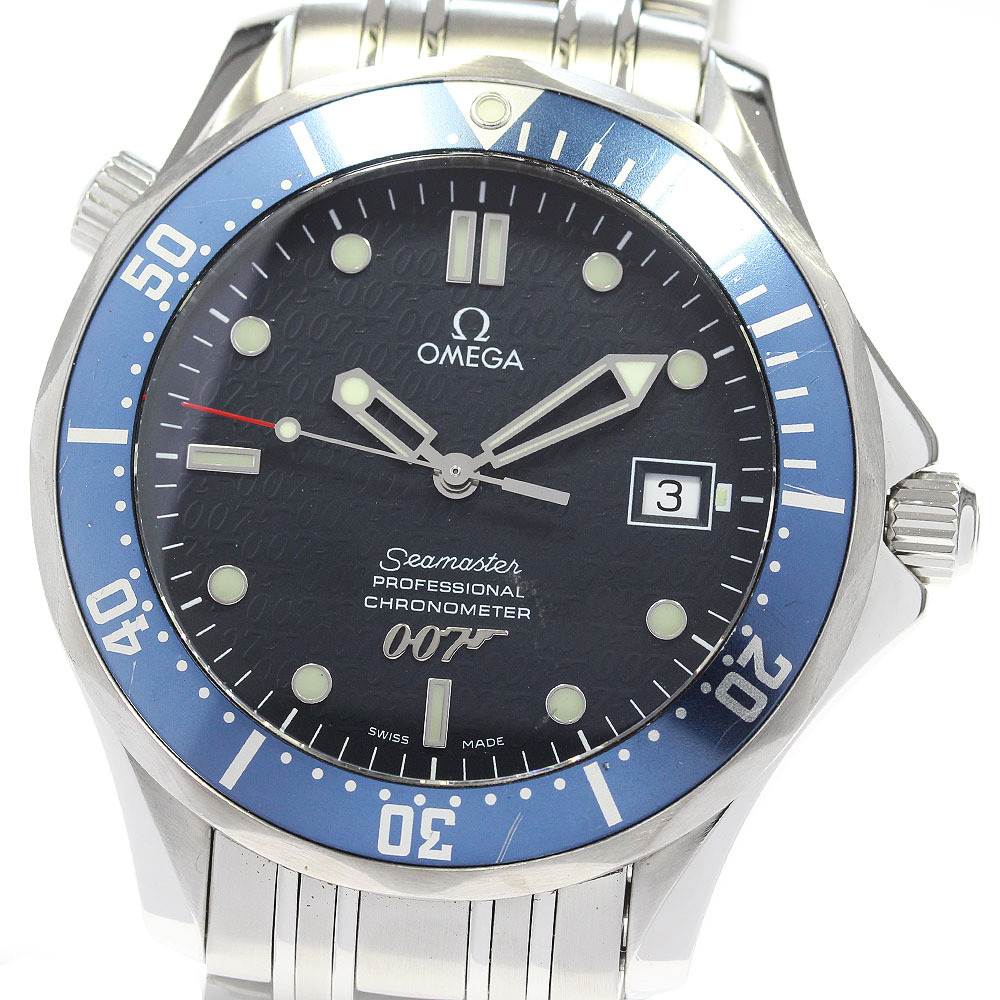 訳あり オメガ OMEGA 2537.80 シーマスター300 007 ジェームスボンド デイト 自動巻き メンズ _844352_画像1