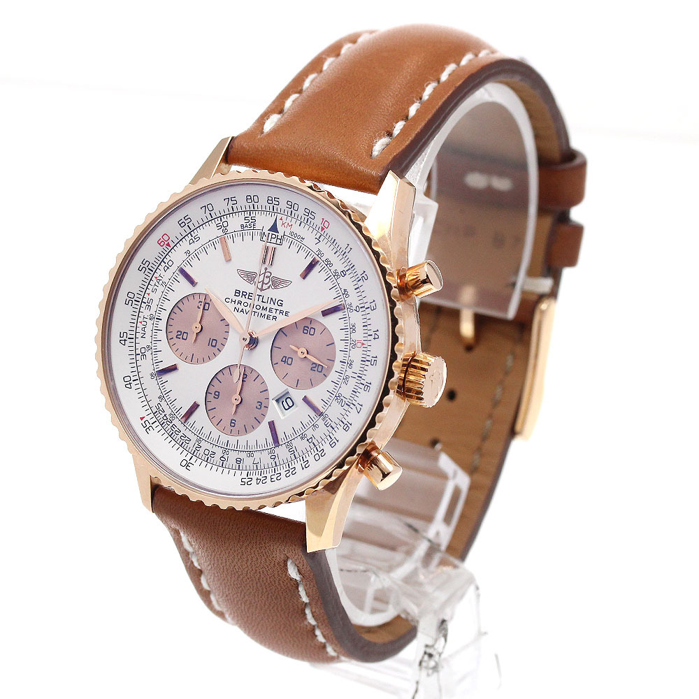 ブライトリング BREITLING R41380 ナビタイマー クロノグラフ K18PG 日本限定100本 自動(dòng)巻き メンズ _865240