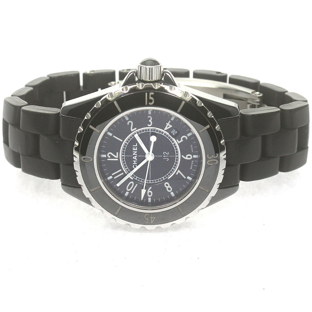 シャネル CHANEL H0681 J12 黒セラミック クォーツ レディース _861985