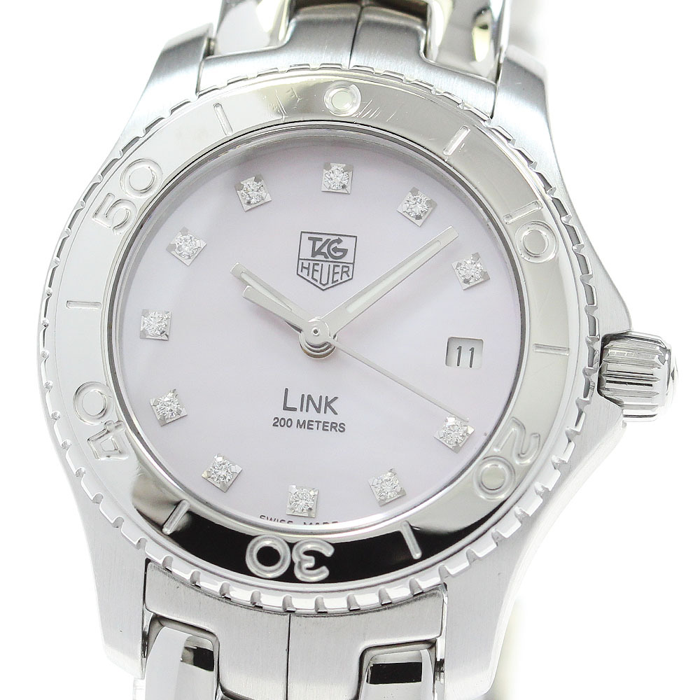 タグホイヤー TAG HEUER WJ131C-1 リンク デイト 11Pダイヤ クォーツ レディース _865069【ev10】