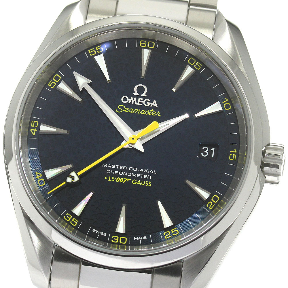 オメガ OMEGA 231.10.42.21.03.004 シーマスター アクアテラ ジェームズ?ボンド007 リミテッド 自動巻き メンズ 良品 保証書付き_863827