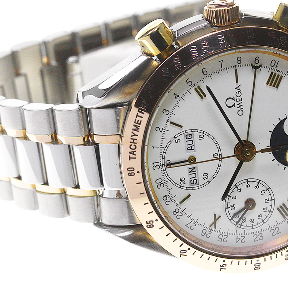  ремень есть перевод Omega OMEGA 3336.20 Speedmaster Triple календарь moon phase самозаводящиеся часы мужской _846779