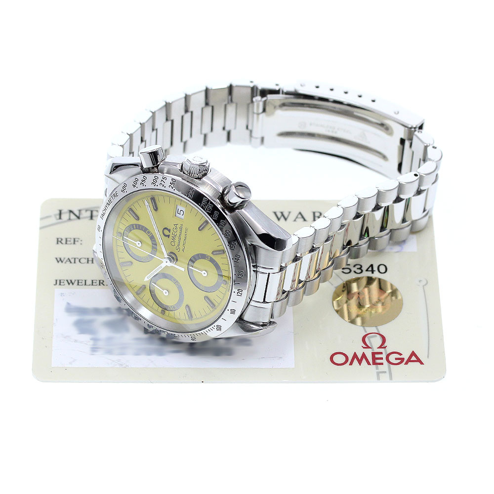 オメガ OMEGA 3511.12 スピードマスター ミハエルシューマッハ クロノグラフ 自動巻き メンズ 保証書付き_866017