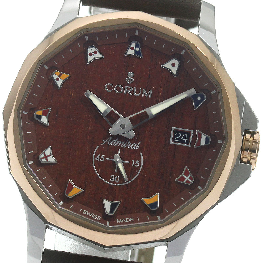  Corum CORUM 395.101.24/0F62 Admiral 42 Date самозаводящиеся часы мужской коробка * с гарантией ._867471