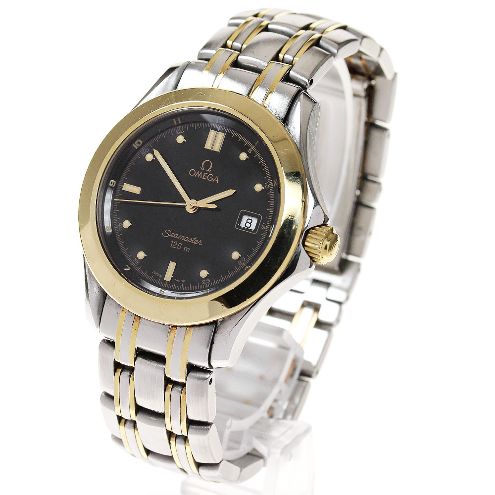 オメガ OMEGA 2311.50 シーマスター120 YGベゼル クォーツ メンズ _863344【ev10】