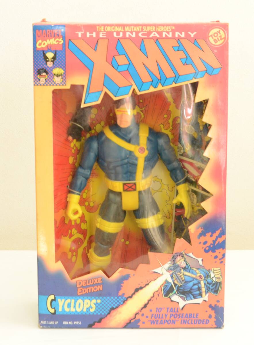 未開封 1990s X-MEN エックスメン Cyclops サイクロプス 10インチ フィギュア Toy biz