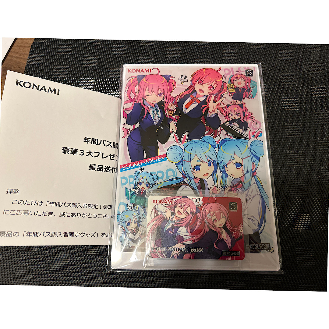 SDVX 年間パス特典 アクリルパネル&e-amusement pass セット SDVX 年間パス特典 アクリルパネル e-amusement pass セット