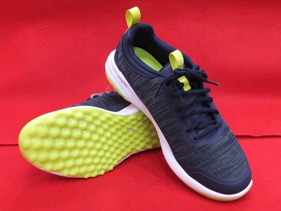 ★プーマ フュージョン プロ ゴルフシューズ メンズ 377041 PUMA Navy-PUMA Silver-Lime 29.0cm