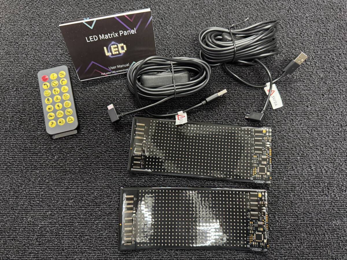 【即納】デビルアイ トラック LEDスクリーン ピクセルマトリックス 173×70mm 2枚セット 新品 アプリ_画像5