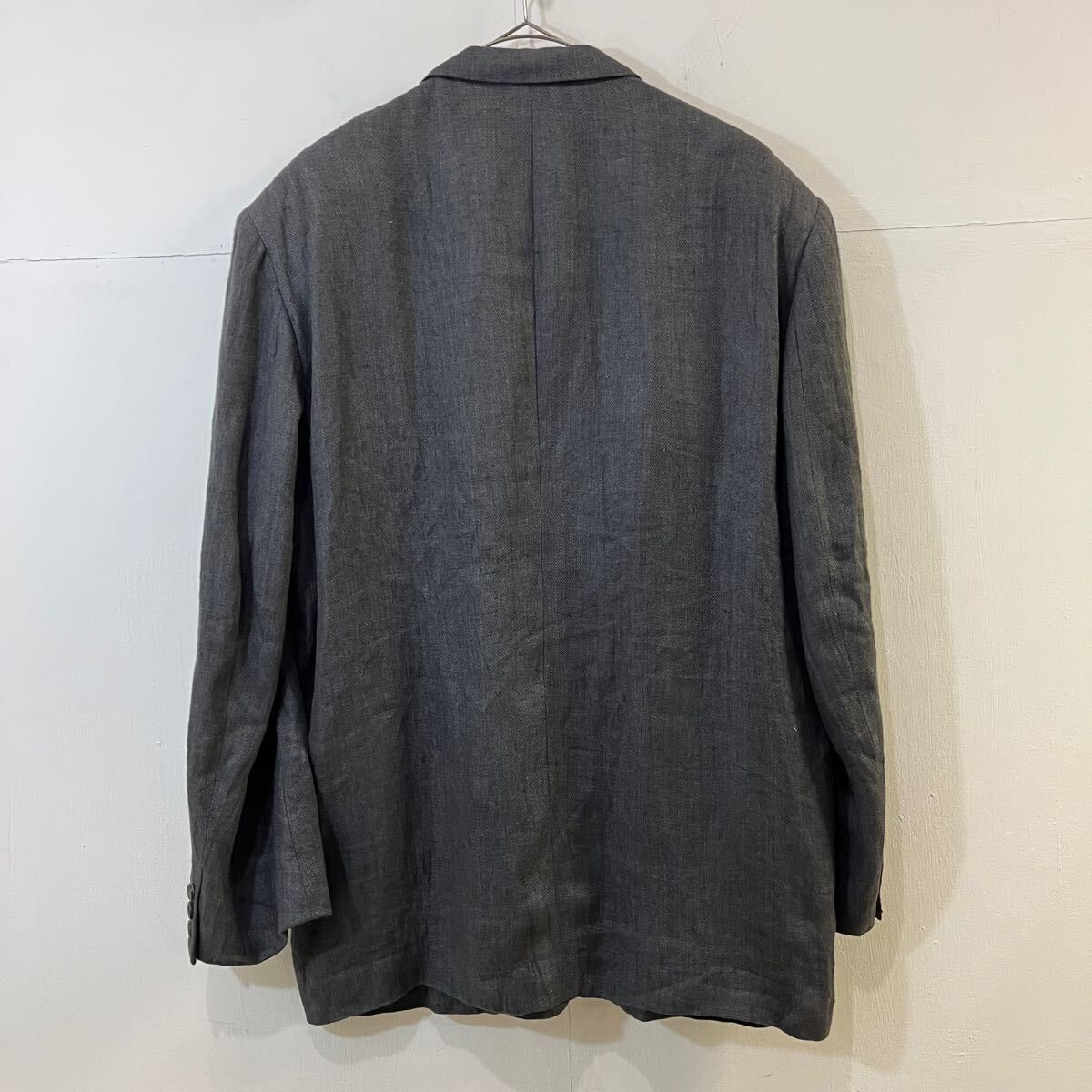COMME des GARCONS HOMME リネンジャケット テーラードジャケット 背抜き 2B HJ-11048M 極上 コムデギャルソンオム【送料一律/同梱可能】P