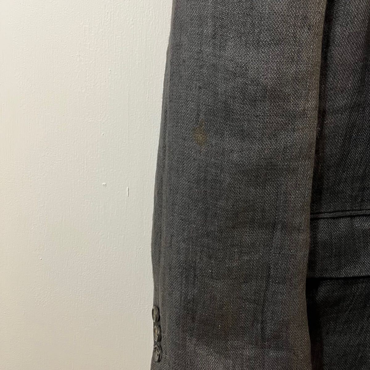COMME des GARCONS HOMME リネンジャケット テーラードジャケット 背抜き 2B HJ-11048M 極上 コムデギャルソンオム【送料一律/同梱可能】P