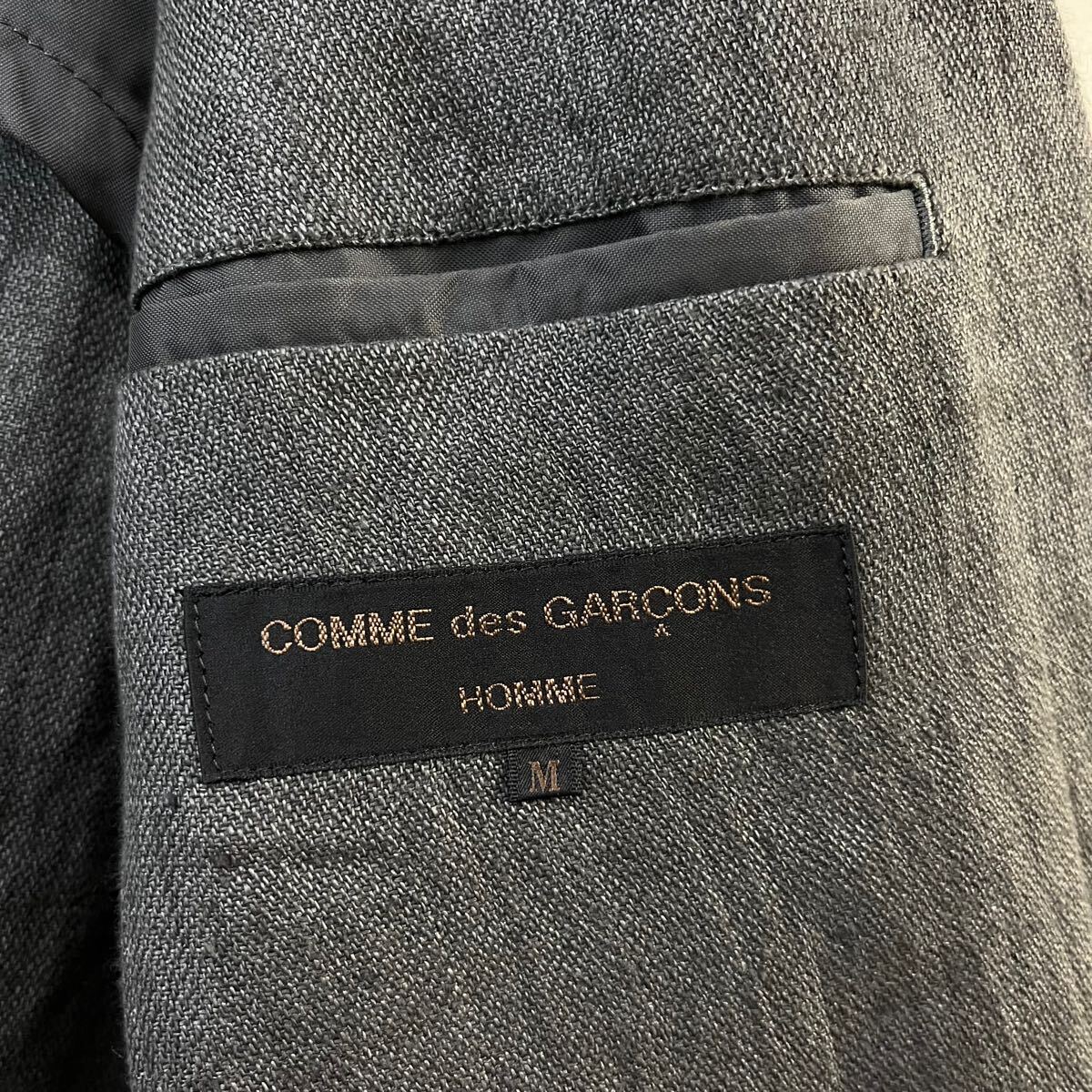COMME des GARCONS HOMME リネンジャケット テーラードジャケット 背抜き 2B HJ-11048M 極上 コムデギャルソンオム【送料一律/同梱可能】P