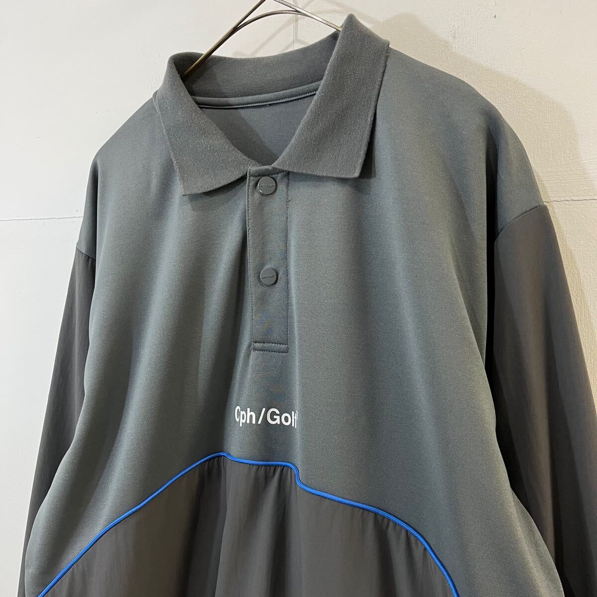 CAPTAINS HELM Golf Cph/Golf プルオーバー スウェット 裏地フリース プリント グレー キャプテンズヘルムゴルフ【送料一律/同梱可能】Q_画像2