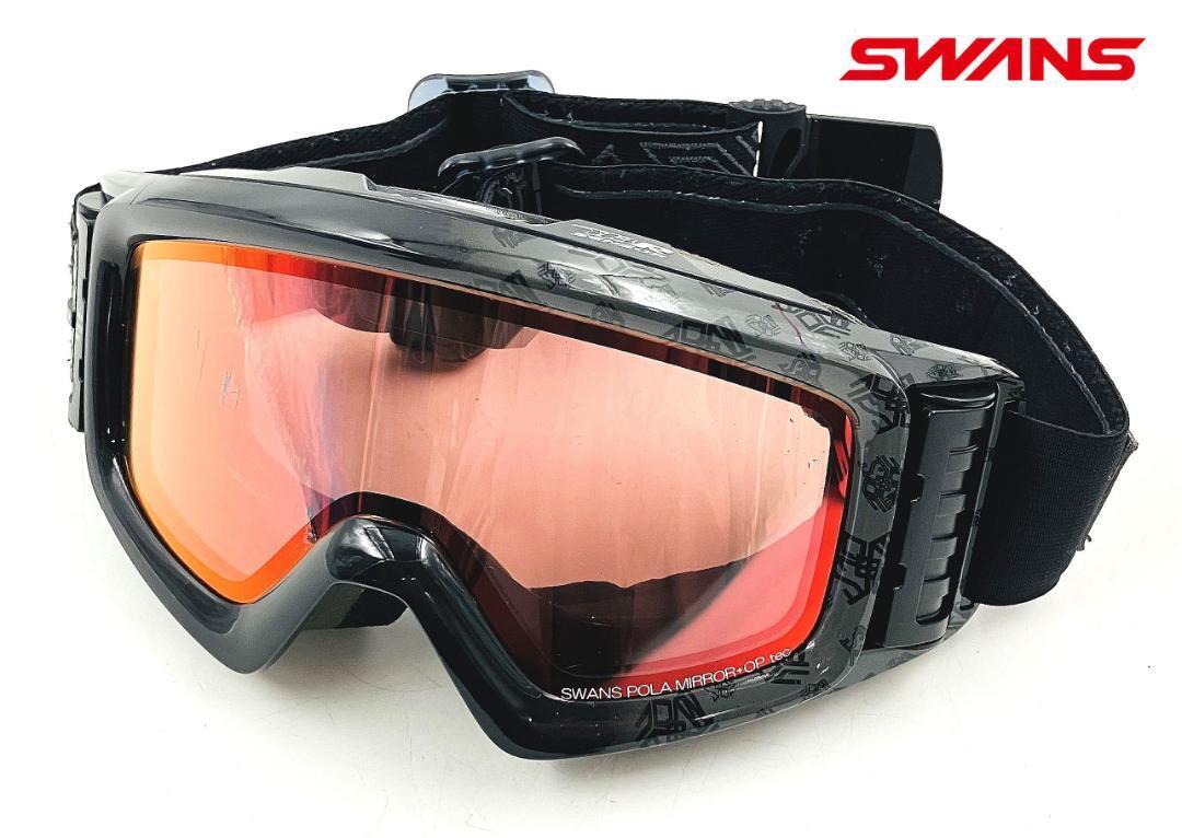 SWANS スワンズ スノーゴーグル 偏光 調光レンズ センサーターボファン HELI-CPDTBS-N MBK マットブラック(22-23 2023)