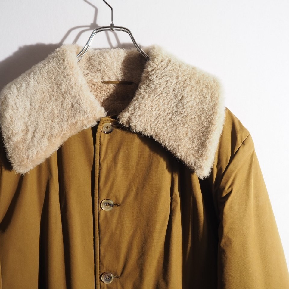 M8261P　▼JIL SANDER ジルサンダー▼　00年代 ムートンライニング コート カーキ 50/XL アーカイブ ヴィンテージ 秋冬 rb mks