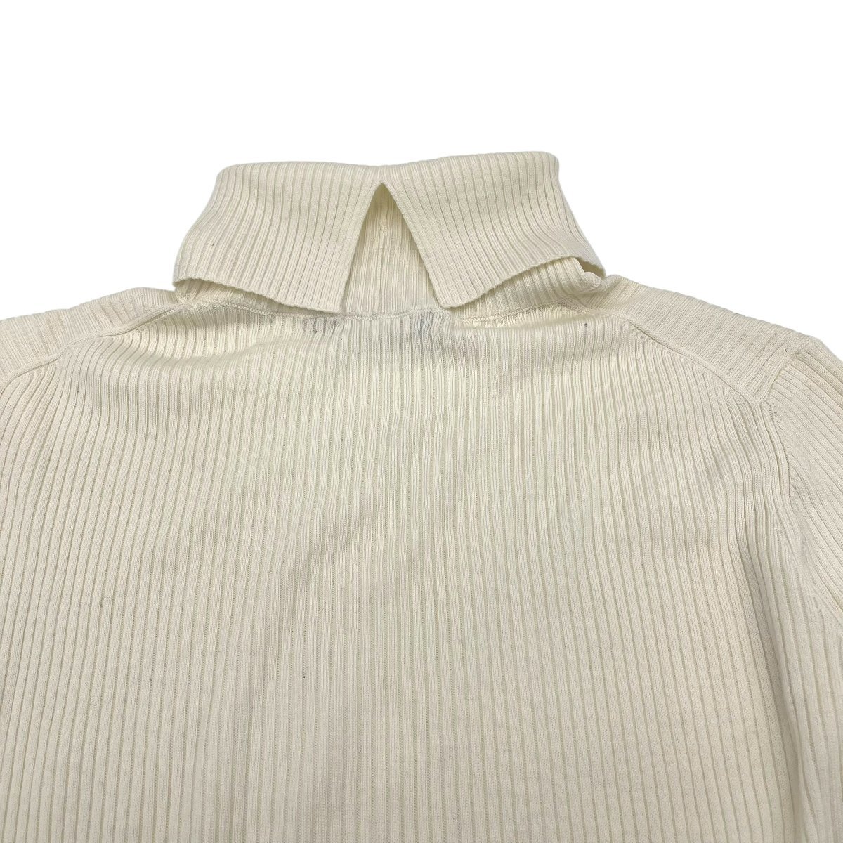 A821●Theory luxe（セオリーリュクス）●Lawrence Jade str　ハイカット　タートルニット　セーター● アイボリー　_画像4