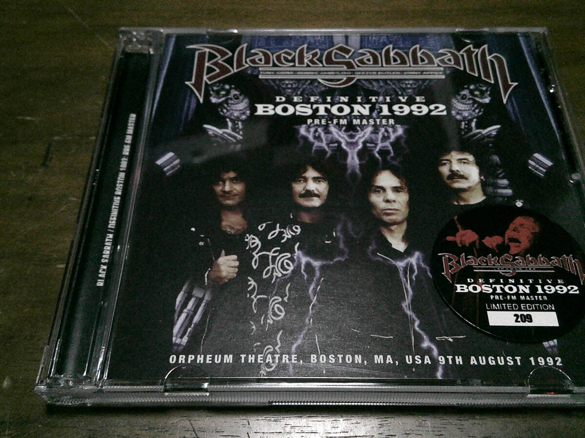 Black Sabbath《 Definitive Boston 92 Pre FM Master 》★ライブ２枚組