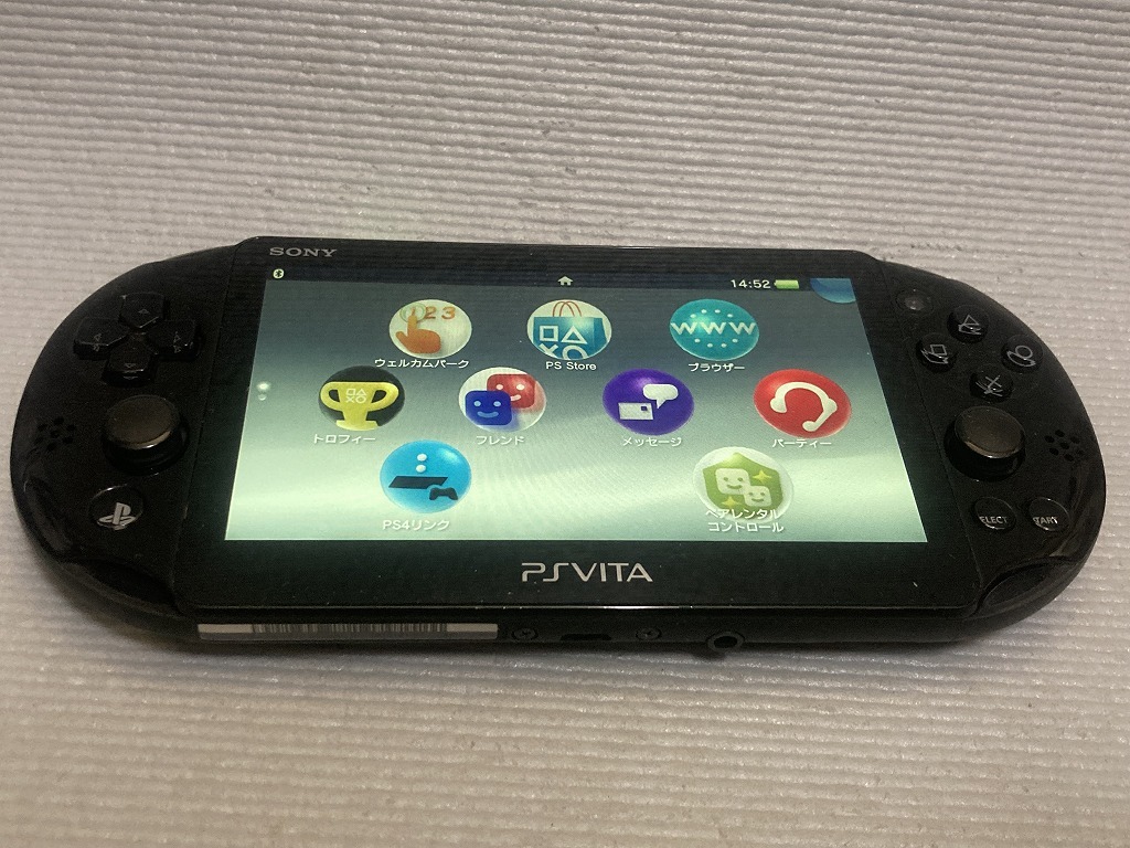 PlayStation Vita PCH-2000 Wi-Fiモデル ブラック PSVITA 動作　ブラック
