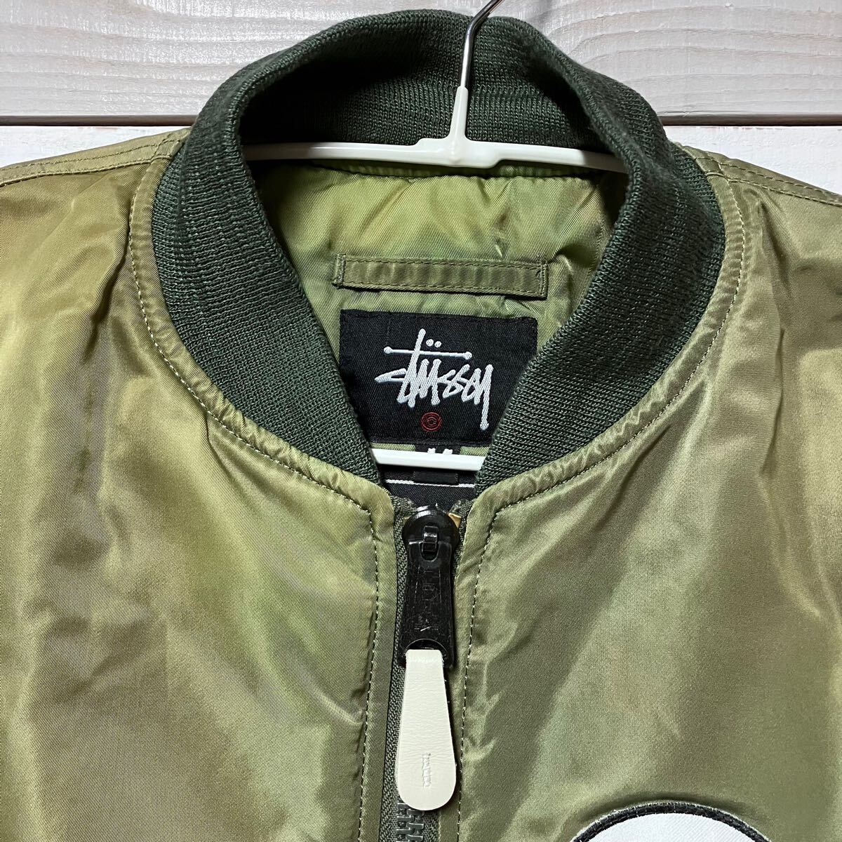 SIZE M STUSSY UK FRAGMENT DESIGN ALPHA MA-1 GREEN SIZE M STUSSY UK FRAGMENT DESIGN ALPHA MA-1 GREEN
