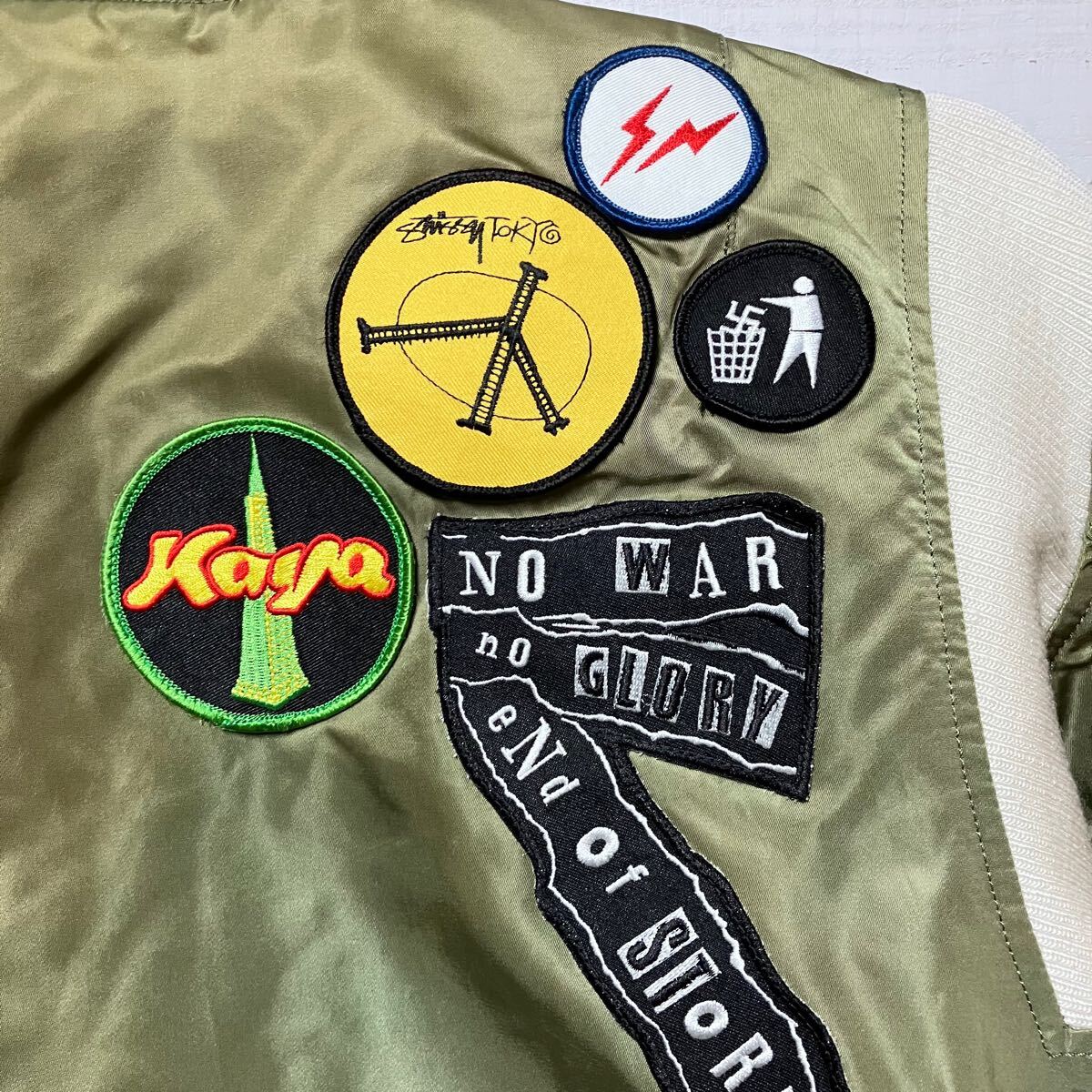SIZE M STUSSY UK FRAGMENT DESIGN ALPHA MA-1 GREEN SIZE M STUSSY UK FRAGMENT DESIGN ALPHA MA-1 GREEN