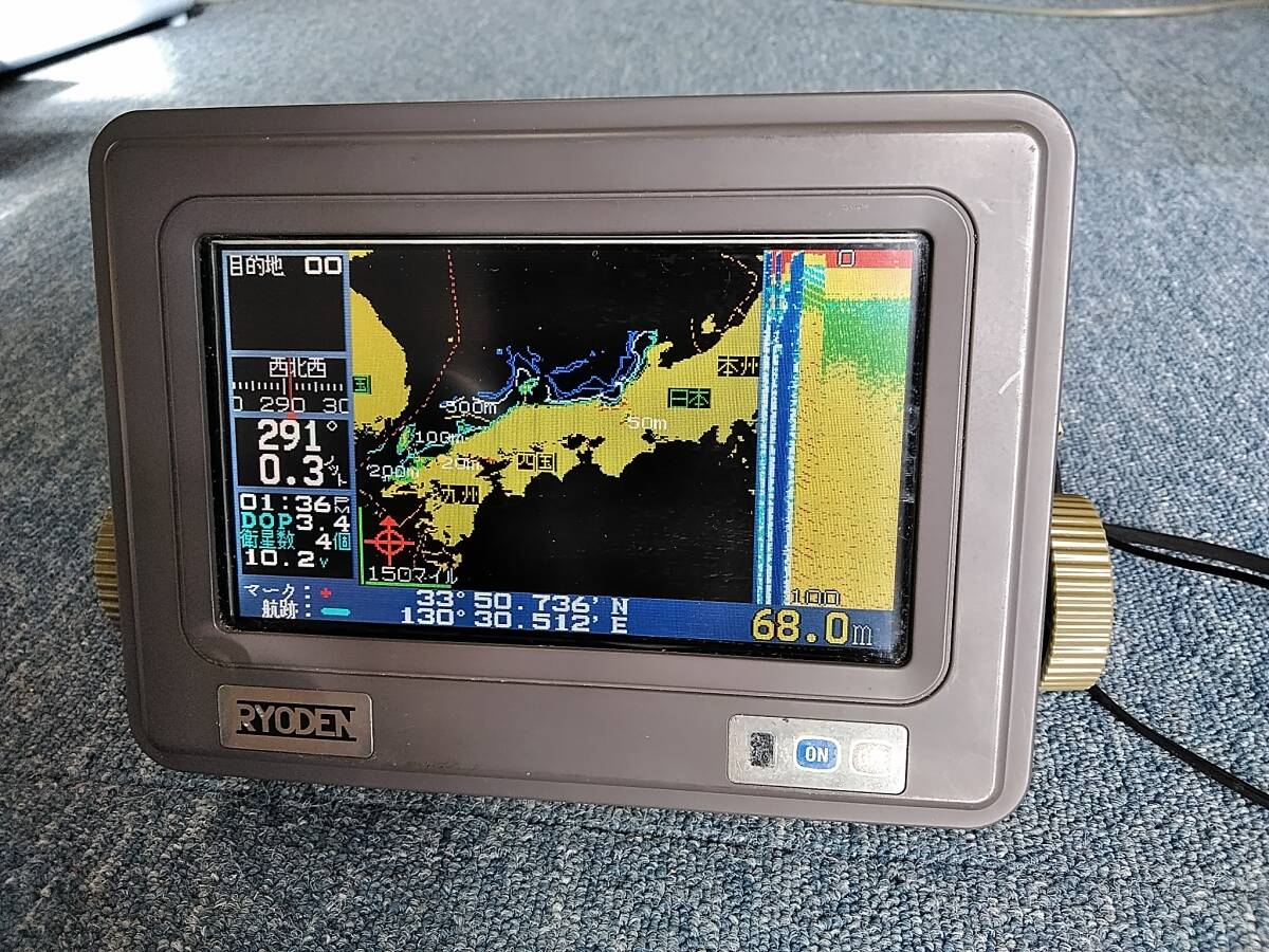 【初回限定】 Yahoo!オークション - 魚探 GPS RD7100Ⅱ RYODEN 中古品 D-4 モニター5型～