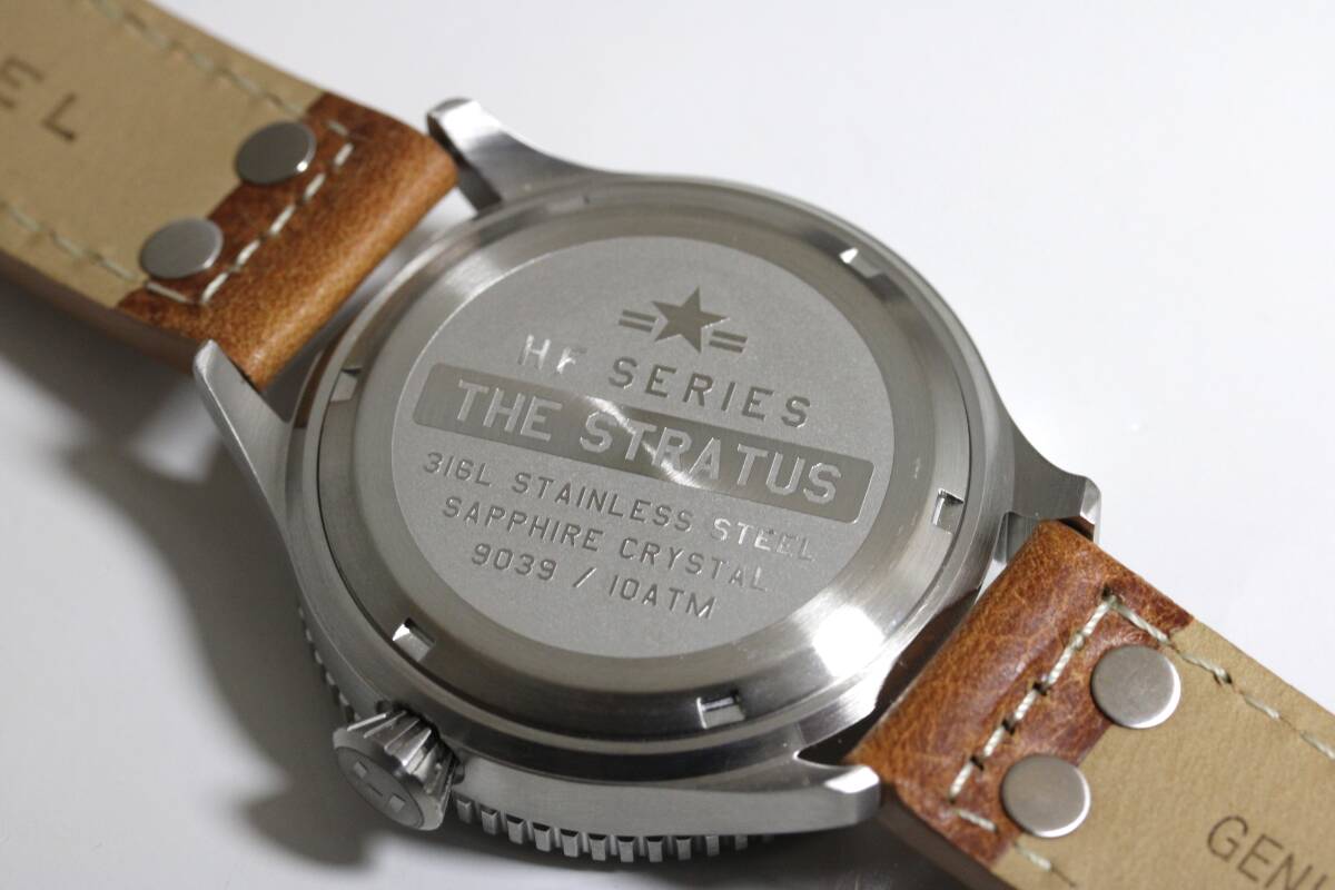 HEMEL ヘメル 60'sアビエーション 自動巻き腕時計 パイロットウォッチ 88,000円 ミリタリーウォッチ HF/Stratus9039_画像6