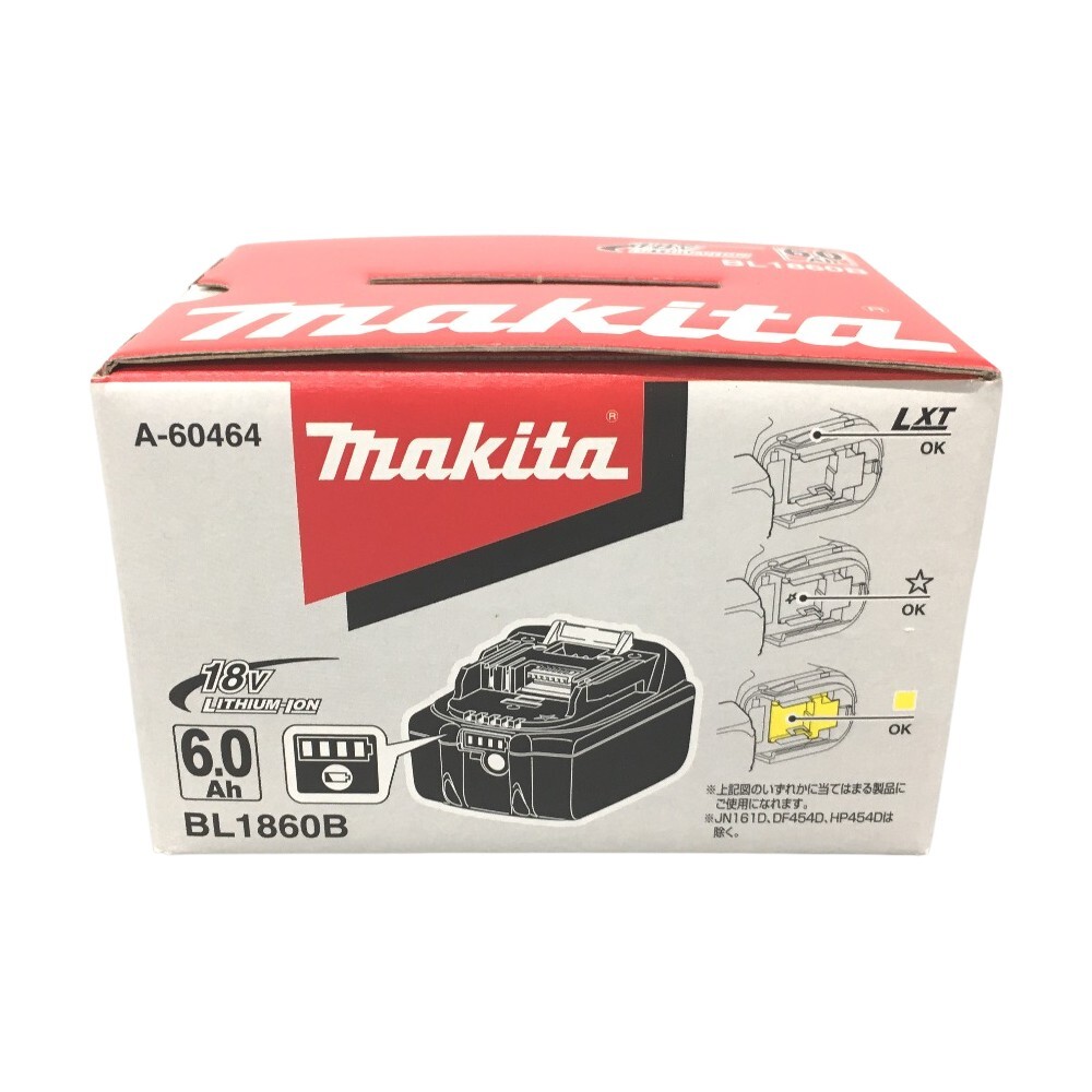 △△ MAKITA マキタ バッテリー 18v 6.0Ah BL1860B 未使用に近い