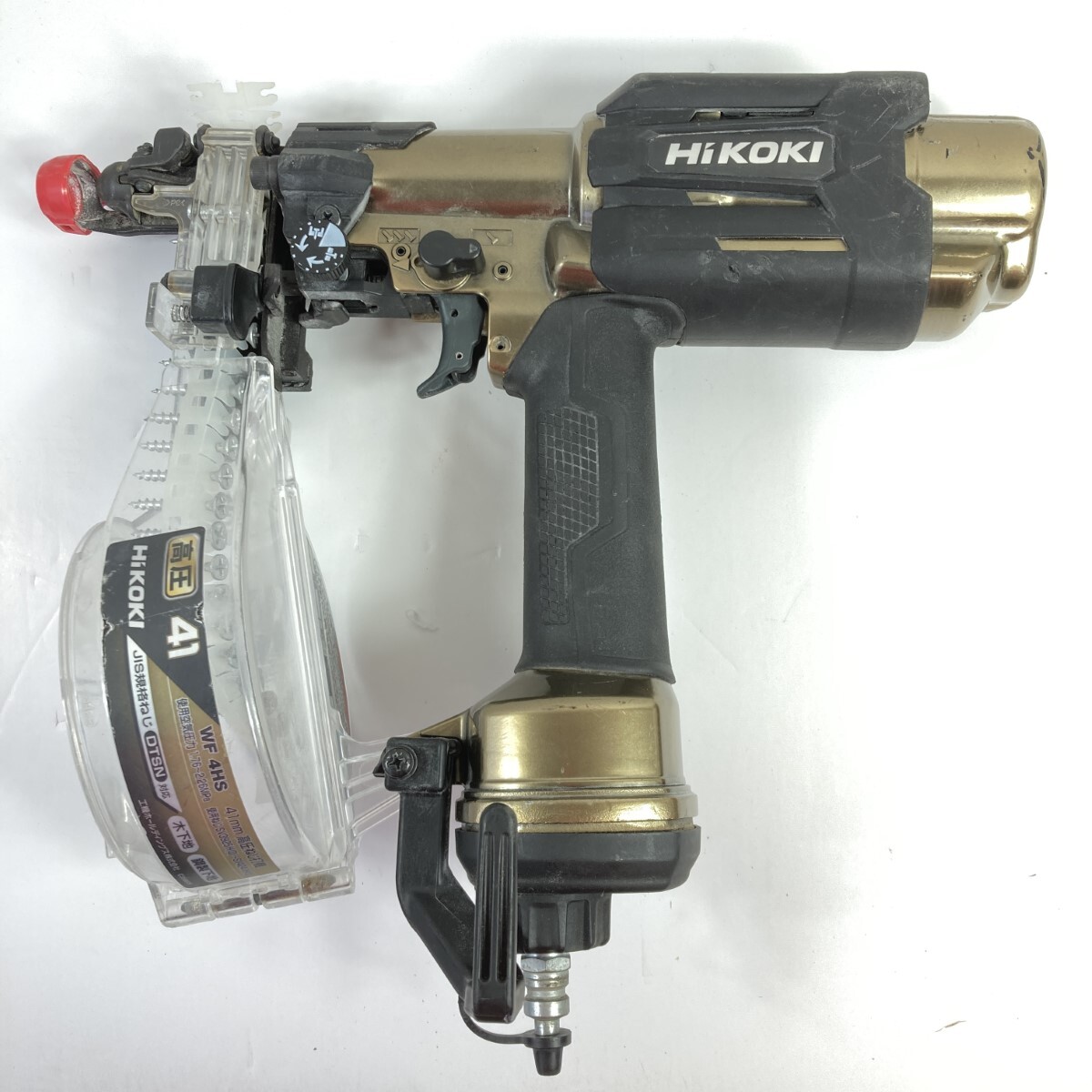 ** HiKOKI ハイコーキ 41mm 高圧ねじ打ち機 本体のみ WF4HS ブラック 傷や汚れあり
