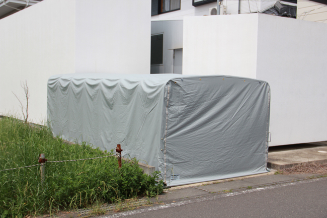 ひょう被害対策 凹みを防ぐ 車庫 アコーデオンガレージ ACB ひょう被害対策 凹みを防ぐ 車庫 アコーデオンガレージ ACB