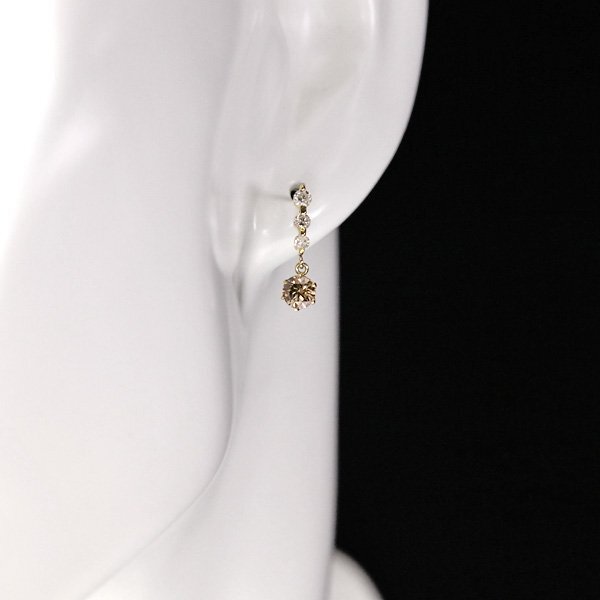 1円～最落無 天然ダイヤモンド 計1.00ct，ミニ鑑別付，K18YG 胸元を華やかに演出する オープンスタイル！ダイヤ ペンダント 1円～最落無 天然ダイヤモンド 計1.00ct，ミニ鑑別付，K18YG