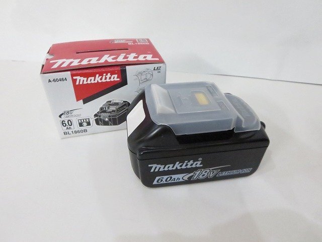 makita [マキタ] 6.0Ah 18V リチウムイオンバッテリー BL1860B [A-60464] 残容量表示付 純正品 雪マーク *マーク/未使用品 V23 SG 5171