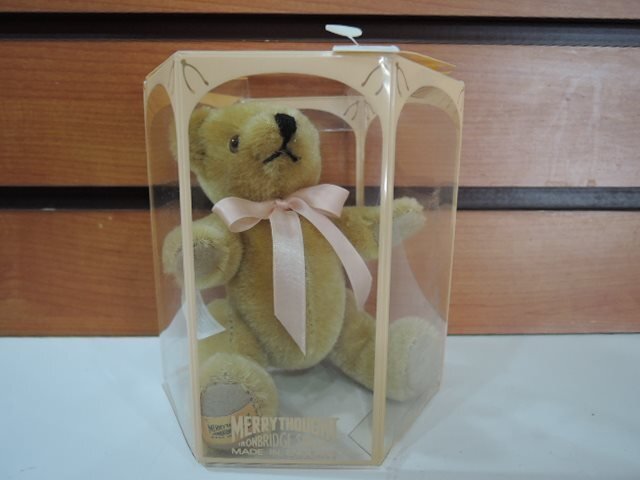 MERRYTHOUGHT メリーソート ぬいぐるみ テディベア P.A.169 約10cm/中古美品