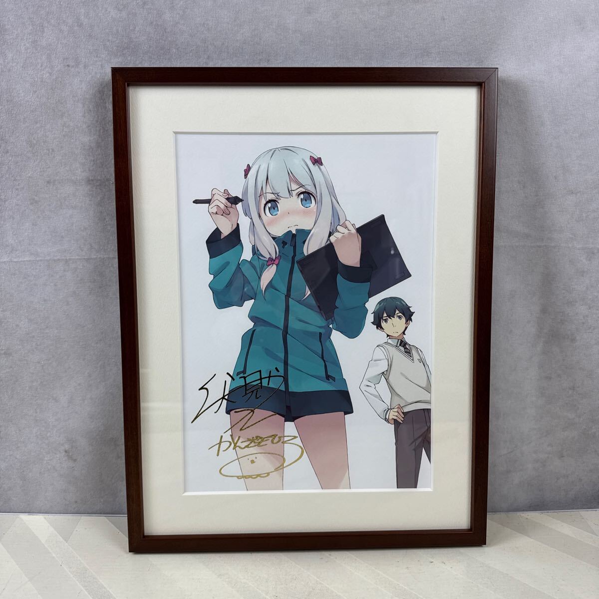 エロマンガ先生』著者&イラストレーター 箔押しサイン入り 複製 エロマンガ先生』著者&イラストレーター 箔押しサイン入り 複製