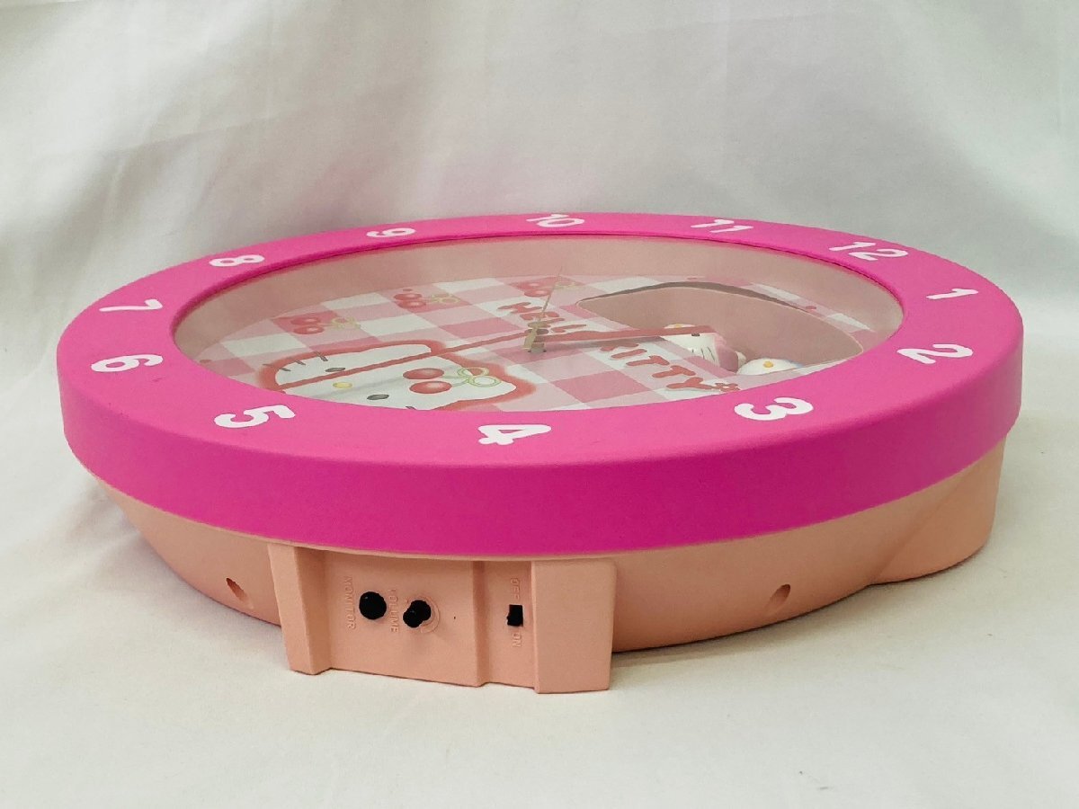 ☆サンリオ HELLO KITTYハローキティ 掛時計 4MH748 リズム時計 ☆サンリオ HELLO KITTYハローキティ 掛時計 4MH748 リズム時計