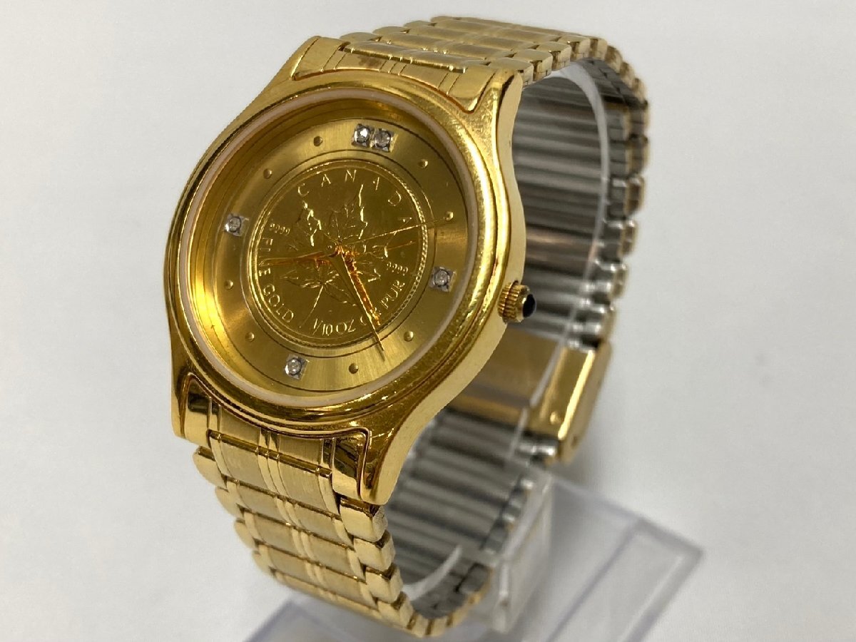 激安単価で ELGIN/エルジン メープルリーフコインウォッチ 金貨 激安単価で ELGIN/エルジン メープルリーフコインウォッチ 金貨