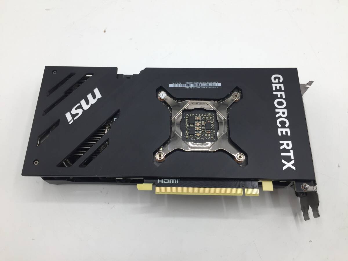 【ジャンク品】MSI VENTUS 2X GeForce RTX 4070 GeForce RTX 4070 VENTUS 2X E1 12G OC | MSI グラフィック