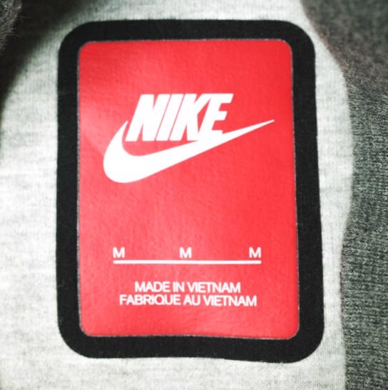 NIKE ナイキ TECH VARSITY JACKET テックバーシティジャケット 614380-063 M グレー スウェット スタジャン テックフリース g20499_画像4