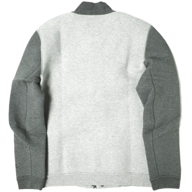NIKE ナイキ TECH VARSITY JACKET テックバーシティジャケット 614380-063 M グレー スウェット スタジャン テックフリース g20499_画像2