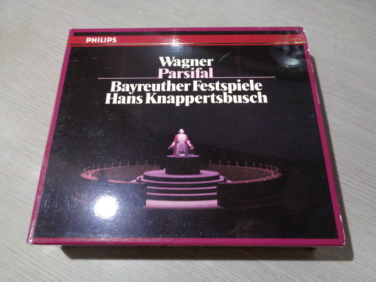 クナッパーツブッシュ,HANS KNAPPERTSBUSCH,BAYREUTHER FESTSPIELE/WAGNER:PARSIFAL:WEST GERMANY/PHILIPS:416 390-2 MINT 4CDs BOX SET