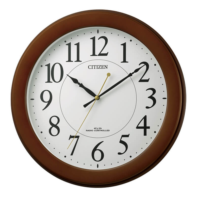 CITIZEN ритм часы Citizen радиоволны настенные часы 8MY514-006 видеть легко простой 