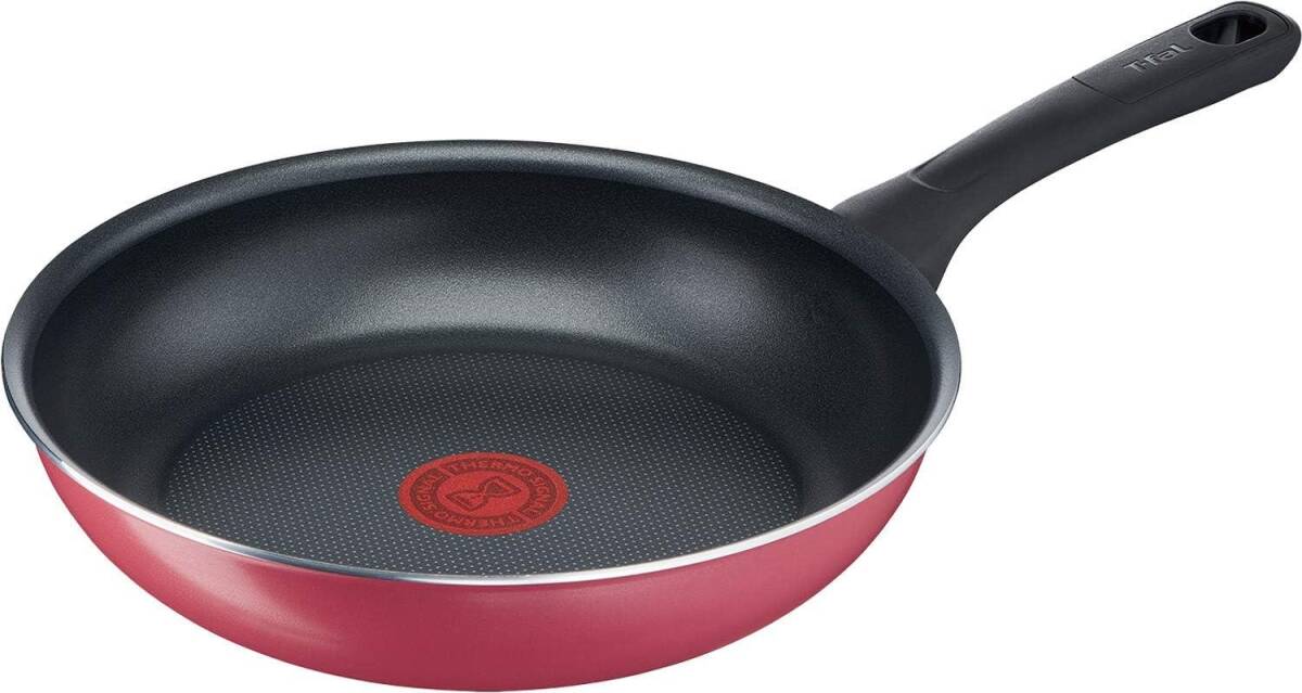 ティファール フライパン 24cm ガス火専用 PFOAなどの有害物質不使用 こびりつきにくさ長持ち 「クランベリーレッド フライ