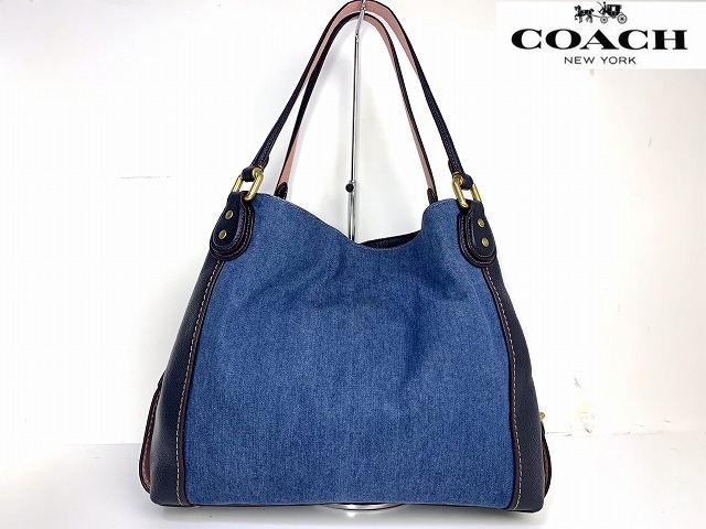 極美品 送料無料 コーチ COACH デニム ショルダーバッグ トート 極美品 送料無料 コーチ COACH デニム ショルダーバッグ トート