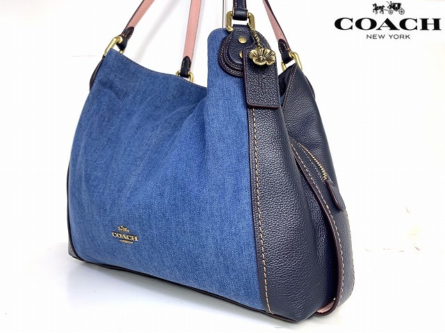 極美品 送料無料 コーチ COACH デニム ショルダーバッグ トート 極美品 送料無料 コーチ COACH デニム ショルダーバッグ トート