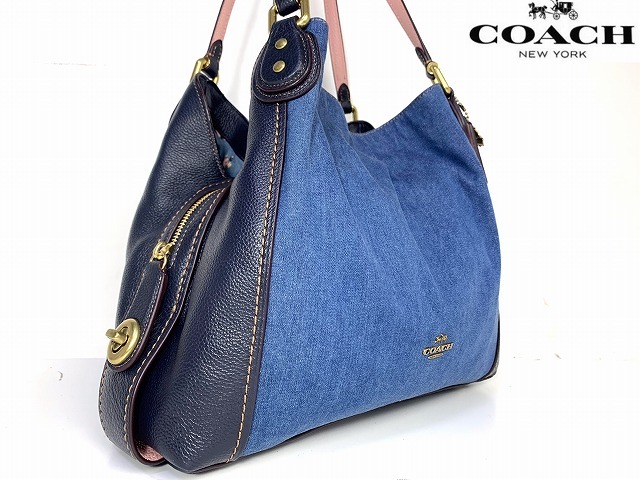極美品 送料無料 コーチ COACH デニム ショルダーバッグ トート 極美品 送料無料 コーチ COACH デニム ショルダーバッグ トート