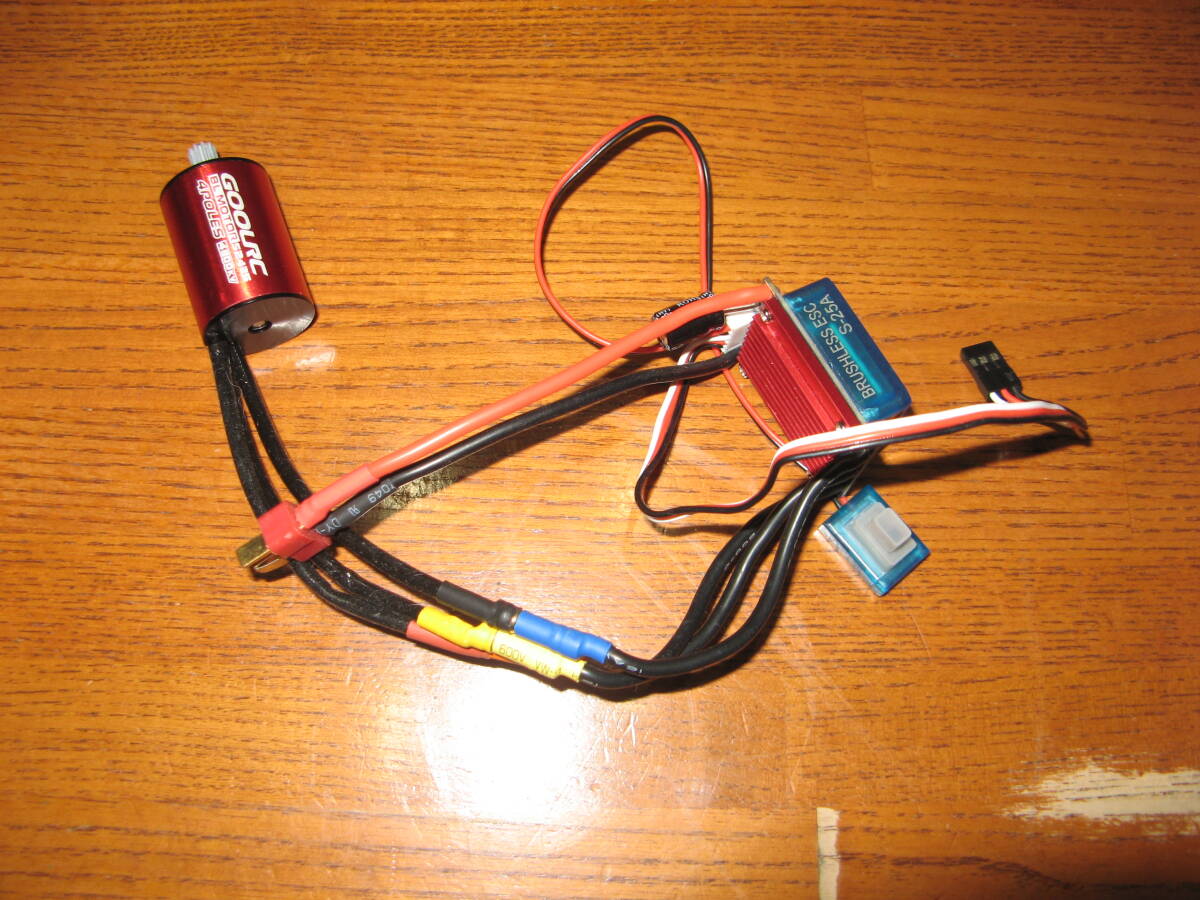 1/18、1/16車等にブラシレスESC・モーターコンボセット480０kv 動作確認済み