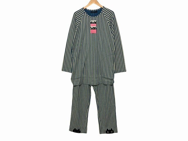 Atsuko Matano/アツコマタノ パジャマ 上下セット wacoal ワコール 定価 16500 メンズ サイズ : M ブルー