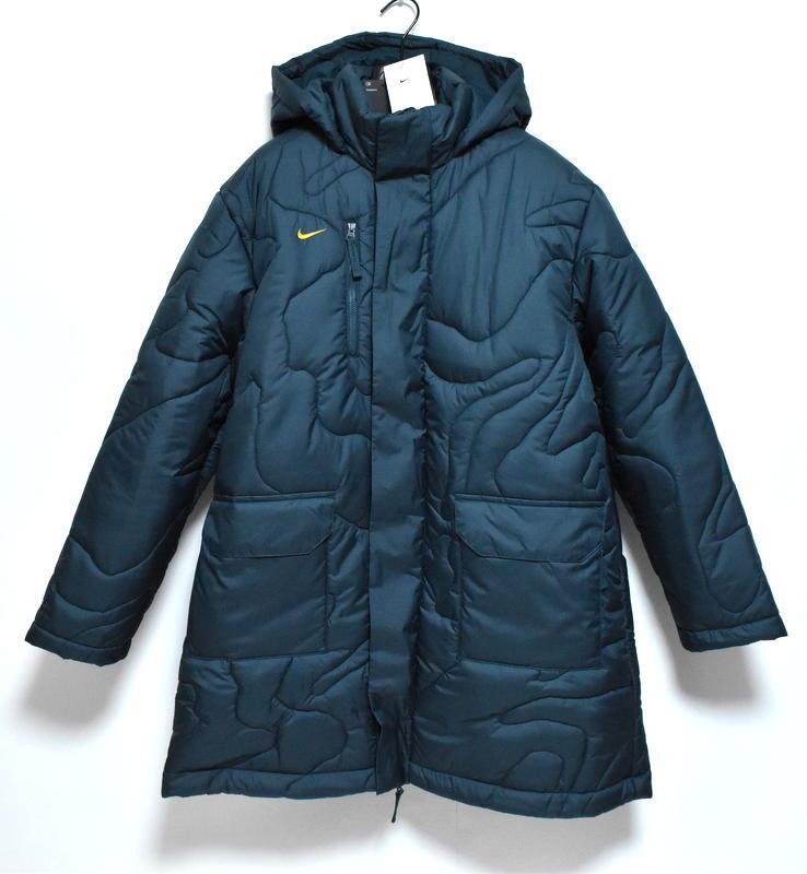【送料無料】新品 NIKE Therma-FIT レペル サイドライン サッカージャケット XL FB6337-328 中綿 保溫 ベンチコート