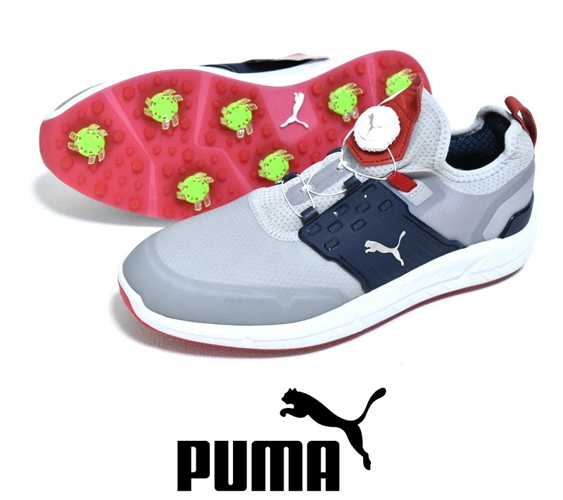 最安値級価格 DISC アーキュレイト イグナイト GOLF PUMA 【送料無料】新品 27.5cm PGW ゴルフ プーマ ディスク ゴルフシューズ スパイク 376079-04 27.5cm